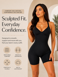 SculptFit Deep V Bodysuit