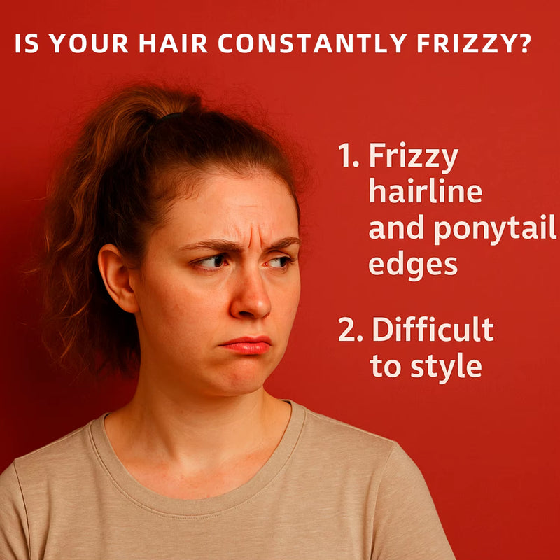 Professional Gel Hair Taming Wand 24-Hour Frizz Control Smoothing Styling Stick for Soft & Brushable Finish Anti-Frizz Hair Care