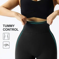 Knitted Seamless Fitness Leggings GYM Pants Women High Waist Push up Leggings Tight Peach Buttocks Yoga Pants