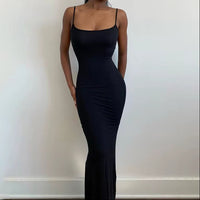 Elegant Satin Slip Maxi Dress