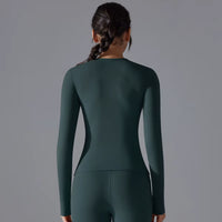 Yoga Shirts for Women Long Sleeve Winter Fitness Running Gym Clothes Workout Dry Fit Breathable High Elastic Sports Top