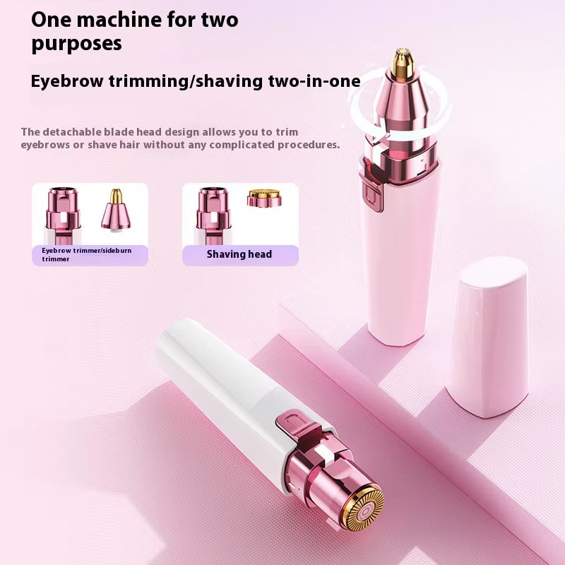 Two-In-One Electric Eyebrow Shaping Device