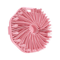 Soft Silicone Body Scrubber Bath Brush with Ergonomic Handle Portable Shower Massage Cleaning Exfoliating Home Tool