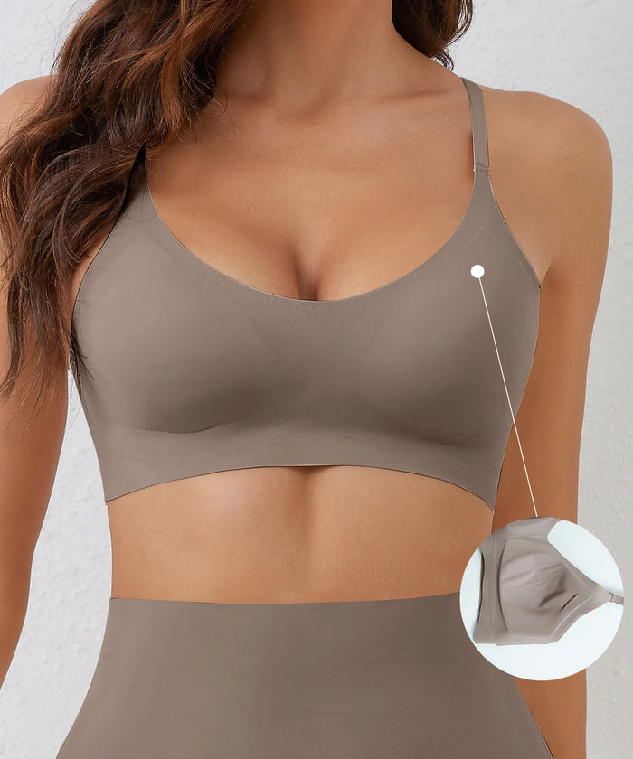 Soft Support Seamless Underwear Comfortable Gathering No Steel Ring Collection Light Thin Breathable Bra Style