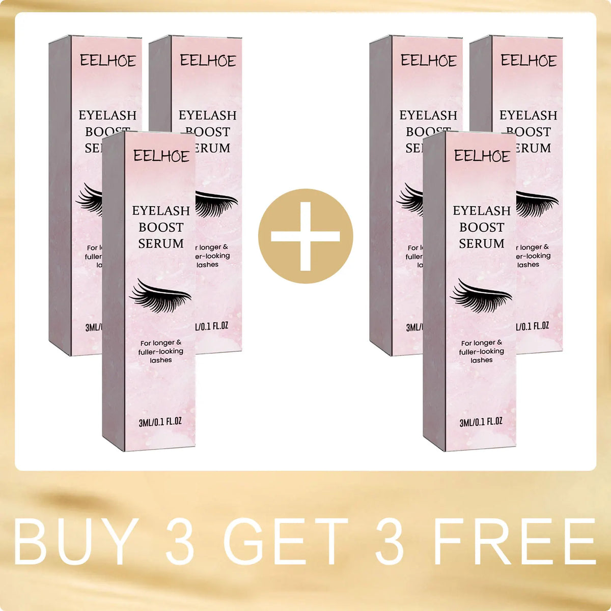 Eyelash Enhancer Serum Curls Hair Thickener Strengthen Eyelash Mascara Lengthening 7 Day Eyelash Growth Serum for Eyebrows 3Ml