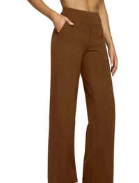Casual Loose Straight Leg Pants Women'S Summer New Arrival 2024 Pocket Detail Comfortable Fit Long Trousers Fashionable