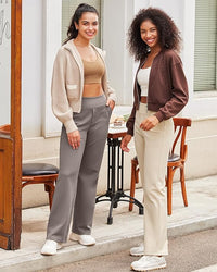 Loose High-Waist Business Casual  Yoga Pants
