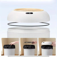 Smart Trash Can Induction Trash Can 10L Large Capacity Kitchen Bathroom Anti-Odor Waterproof Automatic Lid Opening Trash Can