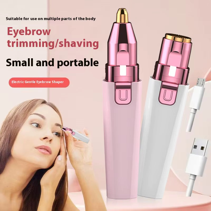 Two-In-One Electric Eyebrow Shaping Device