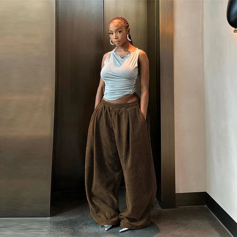 Women's High-Waisted Wide Leg Pants
