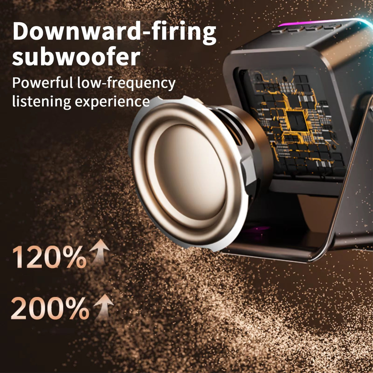 Phone Stand with Speaker Audio Station Foldable with Light 10W Phone Holder Induction Bracket Speaker for Home Office Travel