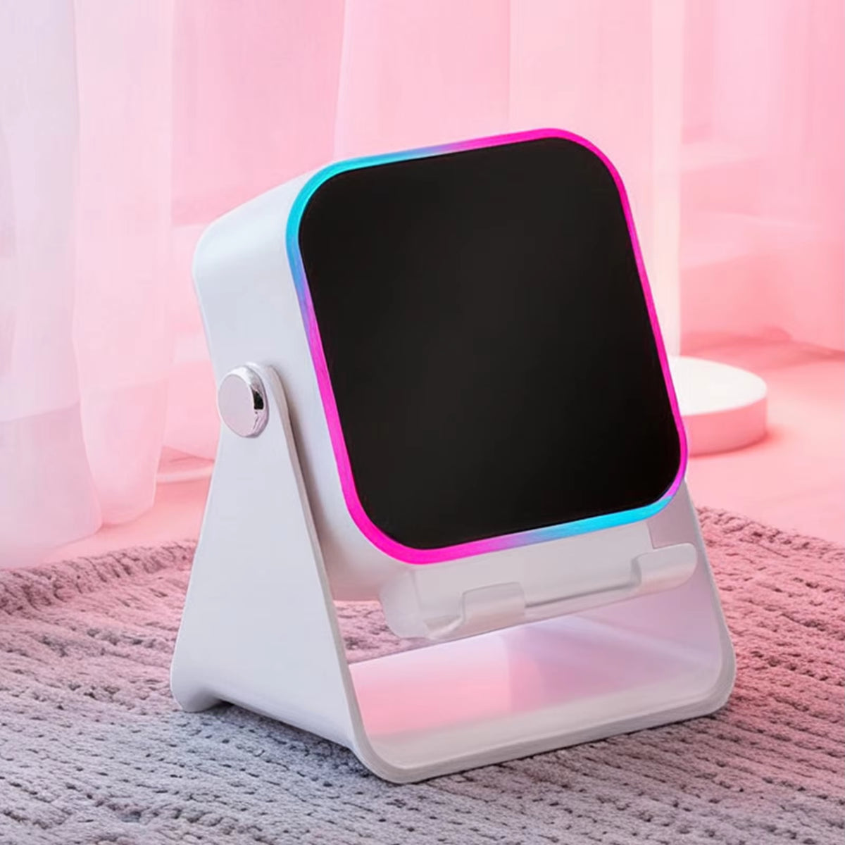 Phone Stand with Speaker Audio Station Foldable with Light 10W Phone Holder Induction Bracket Speaker for Home Office Travel