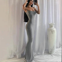 Elegant Satin Slip Maxi Dress