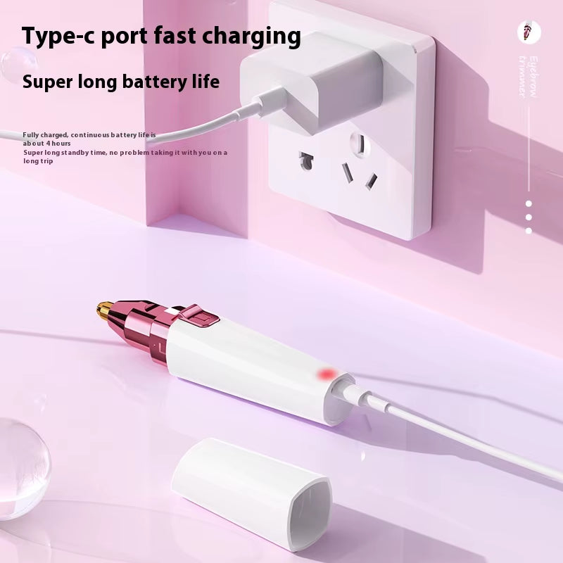 Two-In-One Electric Eyebrow Shaping Device