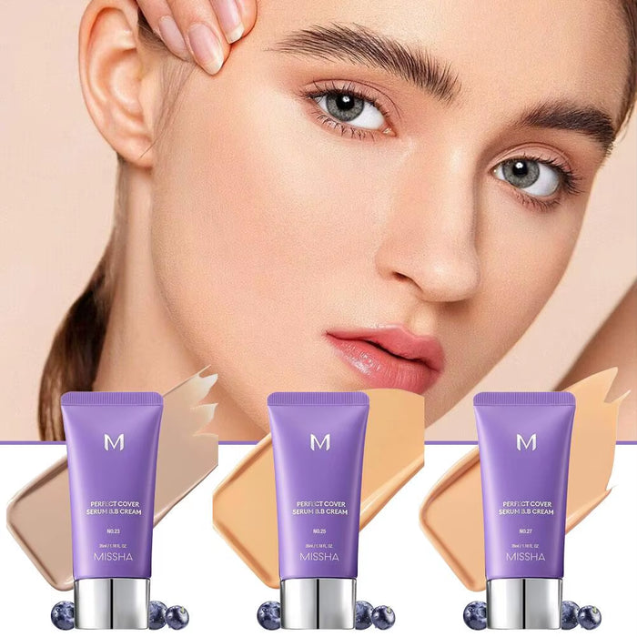 MISSHA Concealing BB Cream Provide Hydration Cover Dullness Fine Line Lightweight Breathable Create Natural Flawless Base Makeup