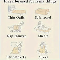 Soft & Delicate Blanket Large Plush Ribbed Throw Warm Cozy Anti-Static Sofa Blanket Lightweight Bed Blanket Multi-Functional